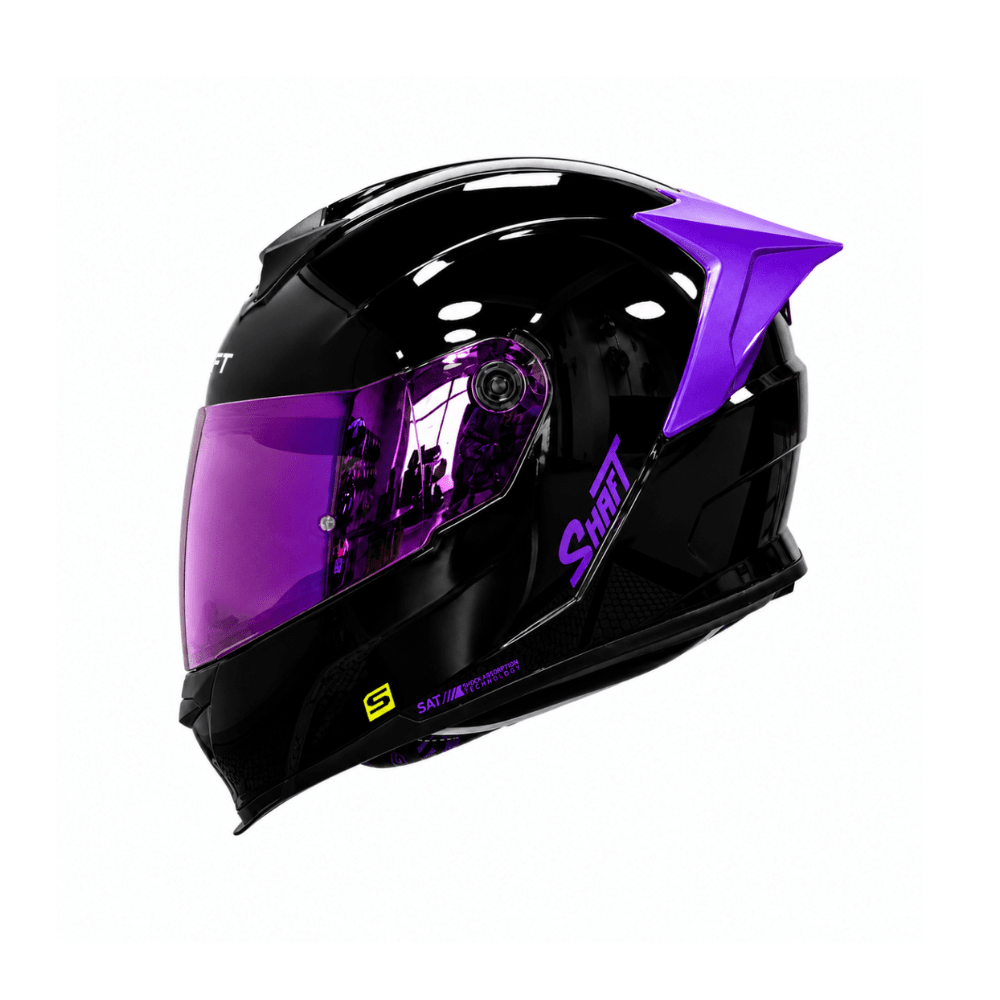 CASCO PARA MOTO SHAFT 502SP SOLID NEGRO MORADO1