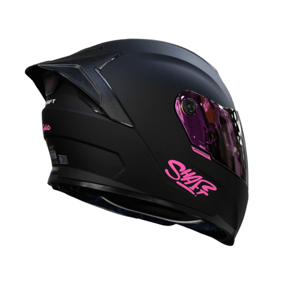 CASCO SHAFT 502SP SOLID NEGRO FUCSIA | CASCO INTEGRAL CERTIFICADO DOT ACREDITADO2