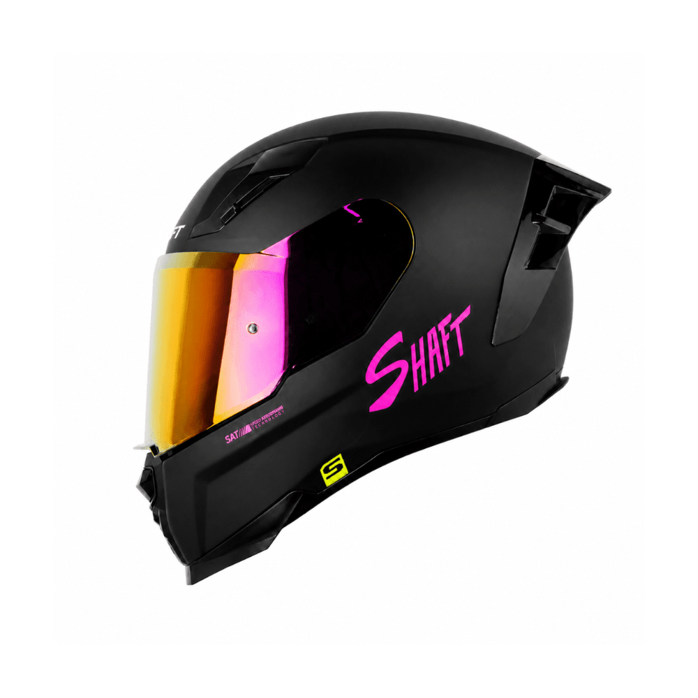 CASCO PARA MOTO SHAFT 562R SOLID NEGRO FUCSIA1
