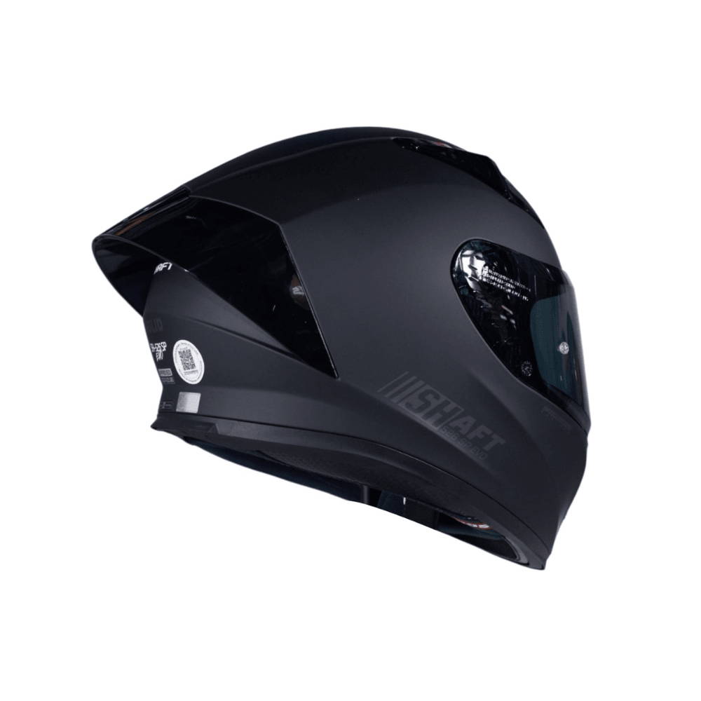 CASCO INTEGRAL PARA MOTO SHAFT 526 SP EVO SOLID NEGRO MATE ECE 22.062