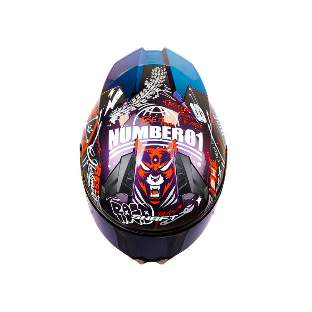 CASCO SHAFT 560 EVO MOTION V2 CAMALEÓN ROJO | CERTIFICADO ECE 22.065