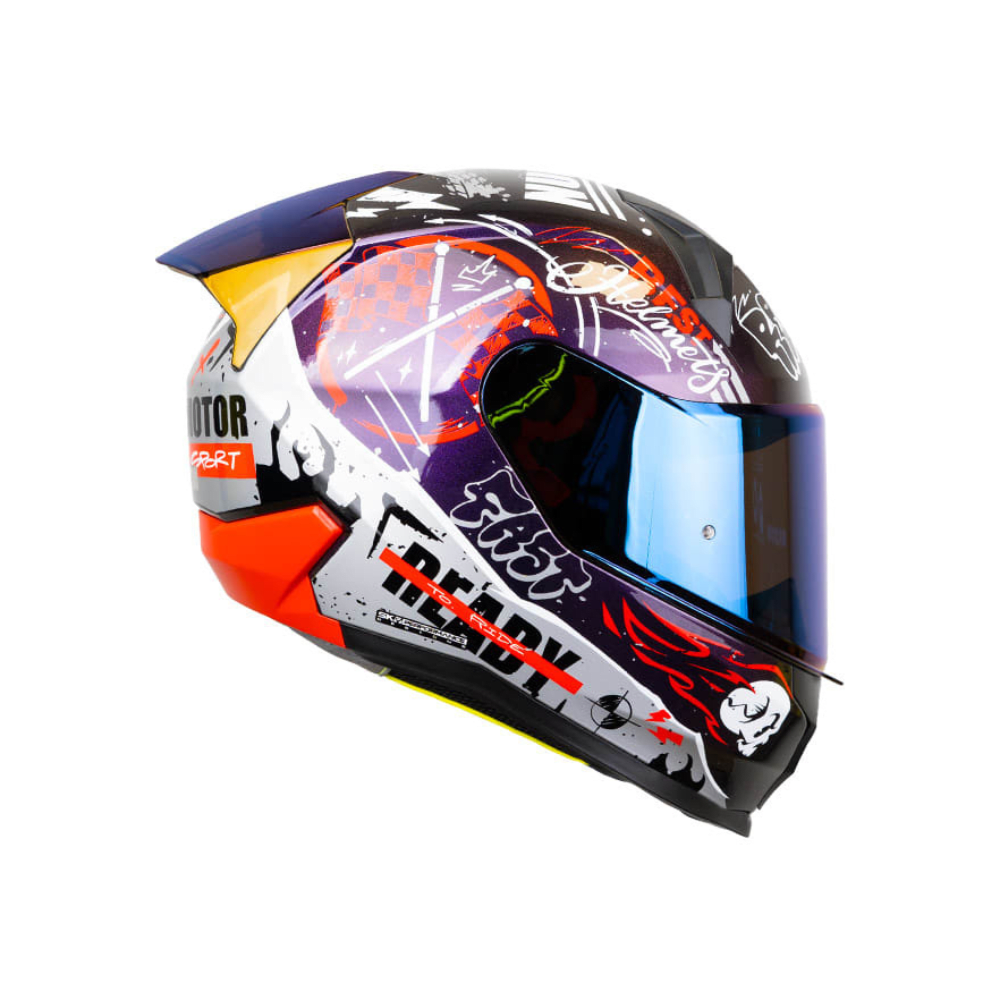 CASCO SHAFT 560 EVO MOTION V2 CAMALEÓN ROJO | CERTIFICADO ECE 22.062