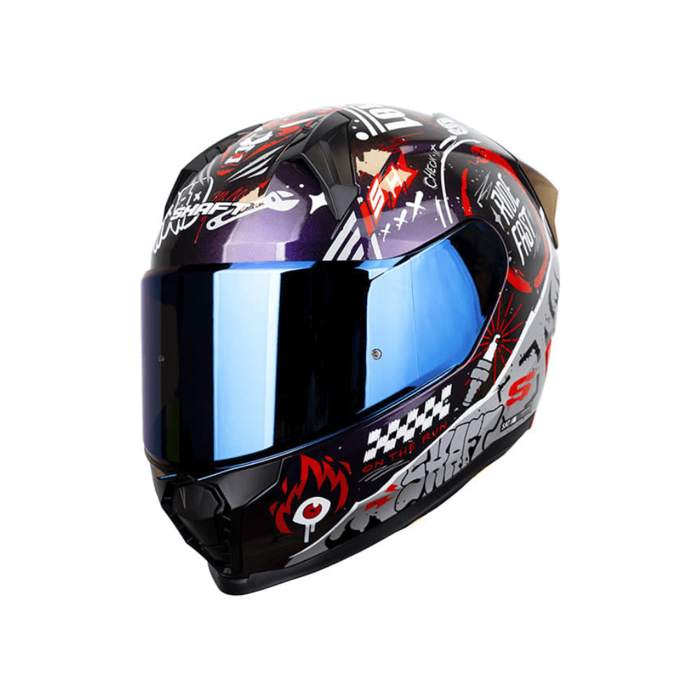 CASCO SHAFT 560 EVO MOTION V2 CAMALEÓN ROJO | CERTIFICADO ECE 22.063