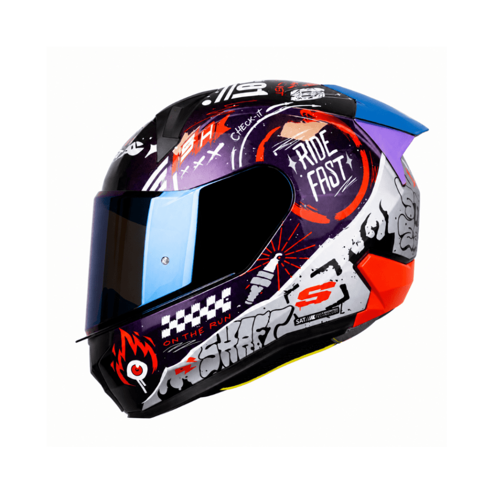 CASCO SHAFT 560 EVO MOTION V2 CAMALEÓN ROJO | CERTIFICADO ECE 22.061