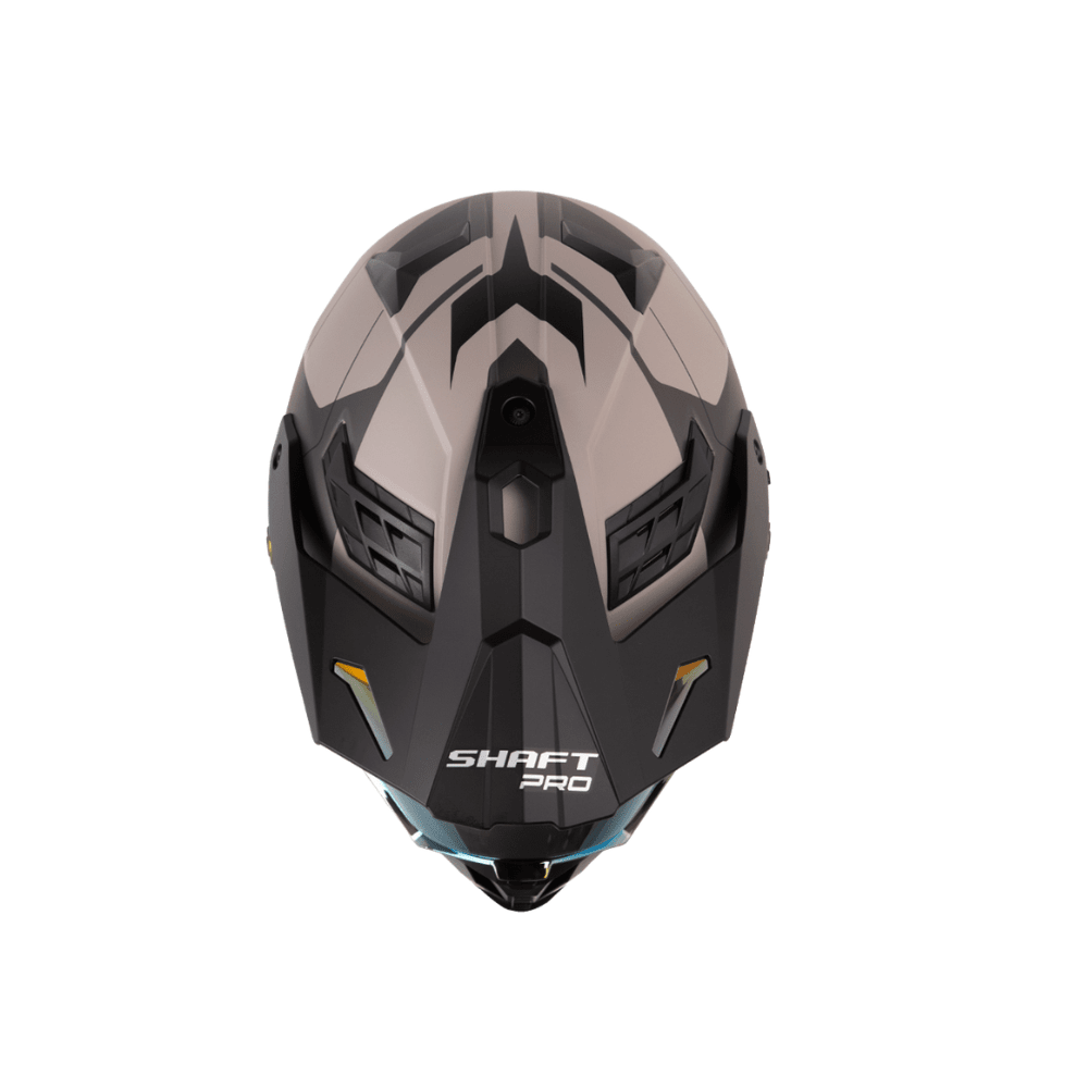 CASCO MULTIPROPÓSITO PARA MOTO SHAFT PRO MX400 DV RENDER ARENA GRIS OSCURO ECE 22.063