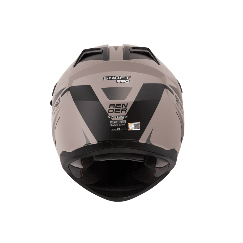 CASCO MULTIPROPÓSITO PARA MOTO SHAFT PRO MX400 DV RENDER ARENA GRIS OSCURO ECE 22.062