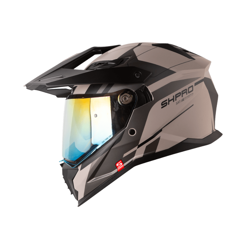 CASCO MULTIPROPÓSITO PARA MOTO SHAFT PRO MX400 DV RENDER ARENA GRIS OSCURO ECE 22.061