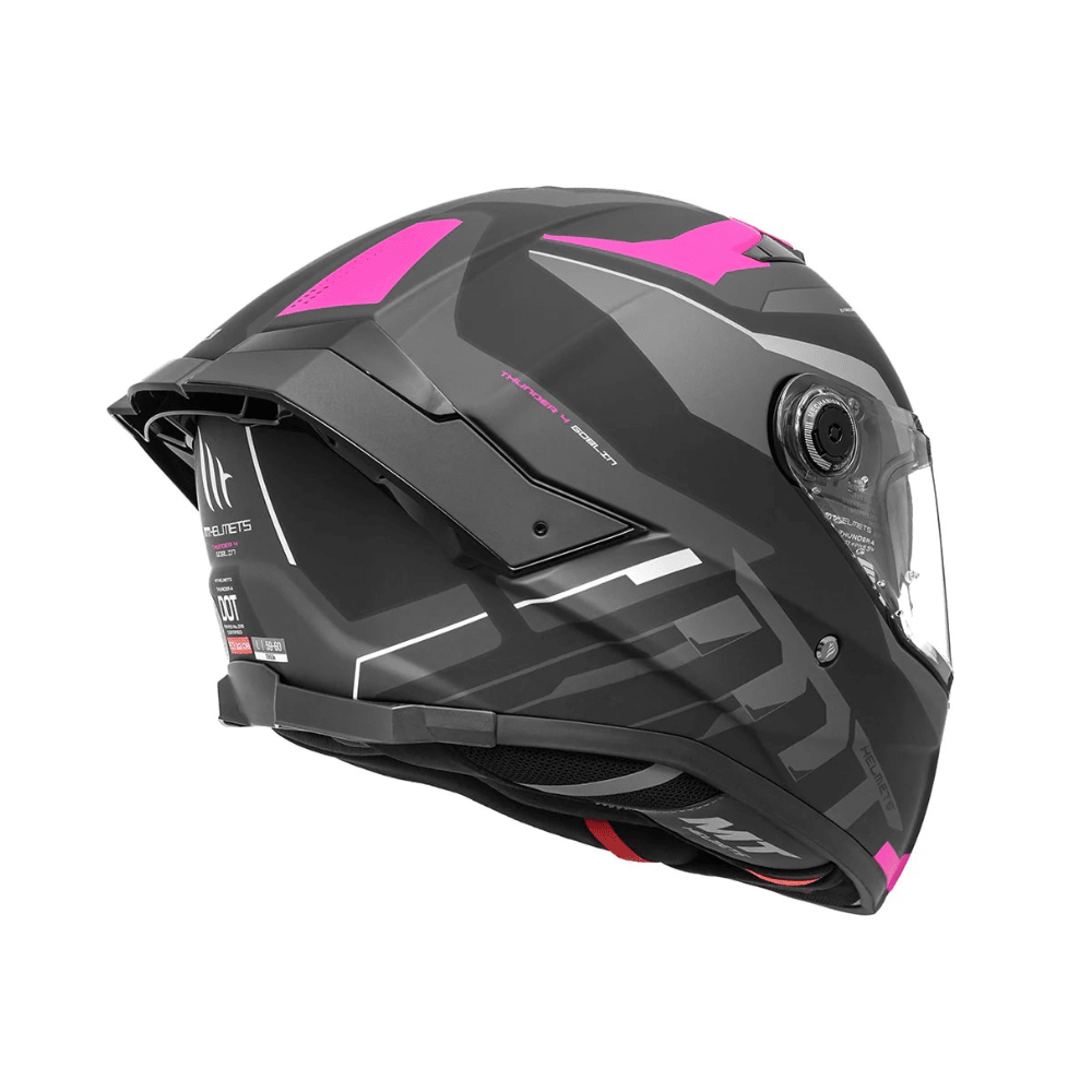 CASCO  PARA MOTO INTEGRAL MT HELMETS THUNDER 4 SV R8 ROSA MATE5