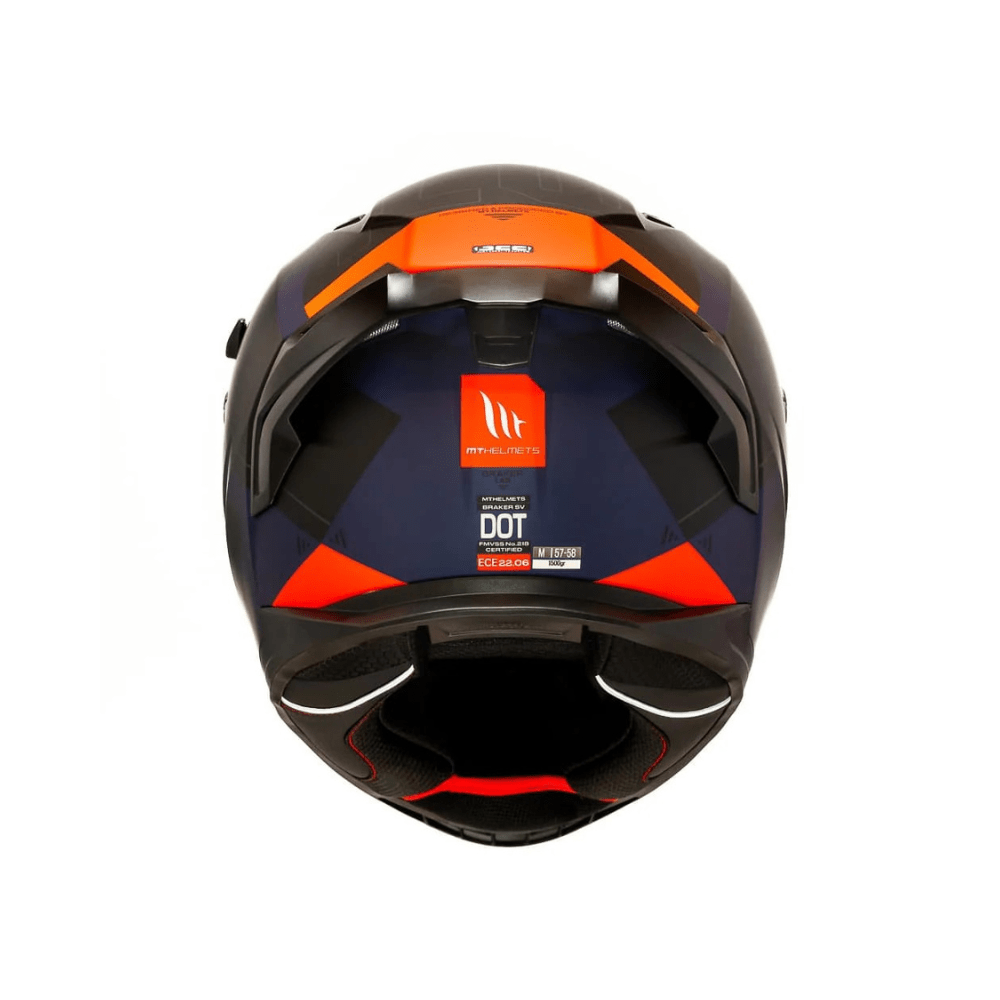 CASCO PARA MOTO MT HELMETS BRAKER SV E5 LAB ROJO MATE5