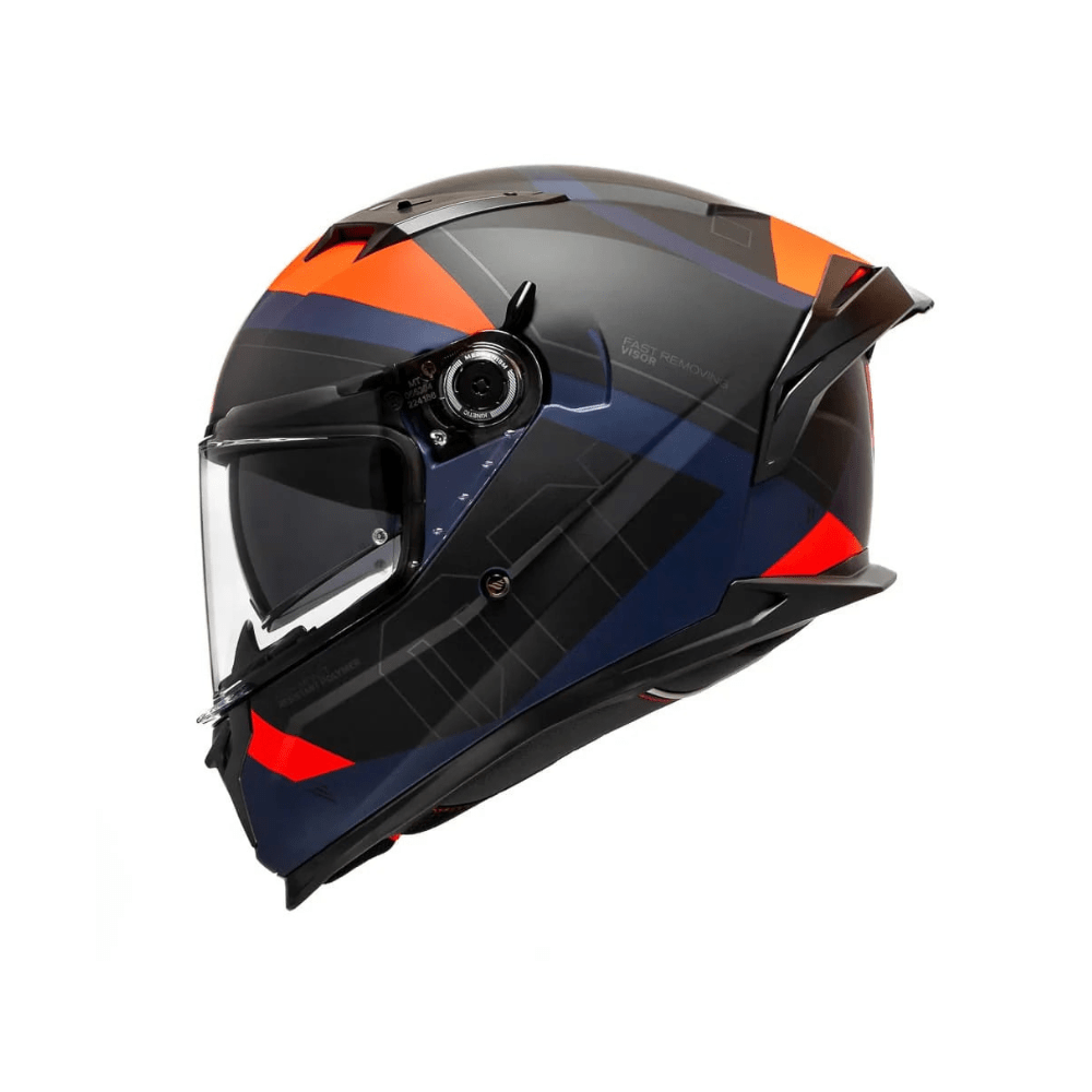 CASCO PARA MOTO MT HELMETS BRAKER SV E5 LAB ROJO MATE2
