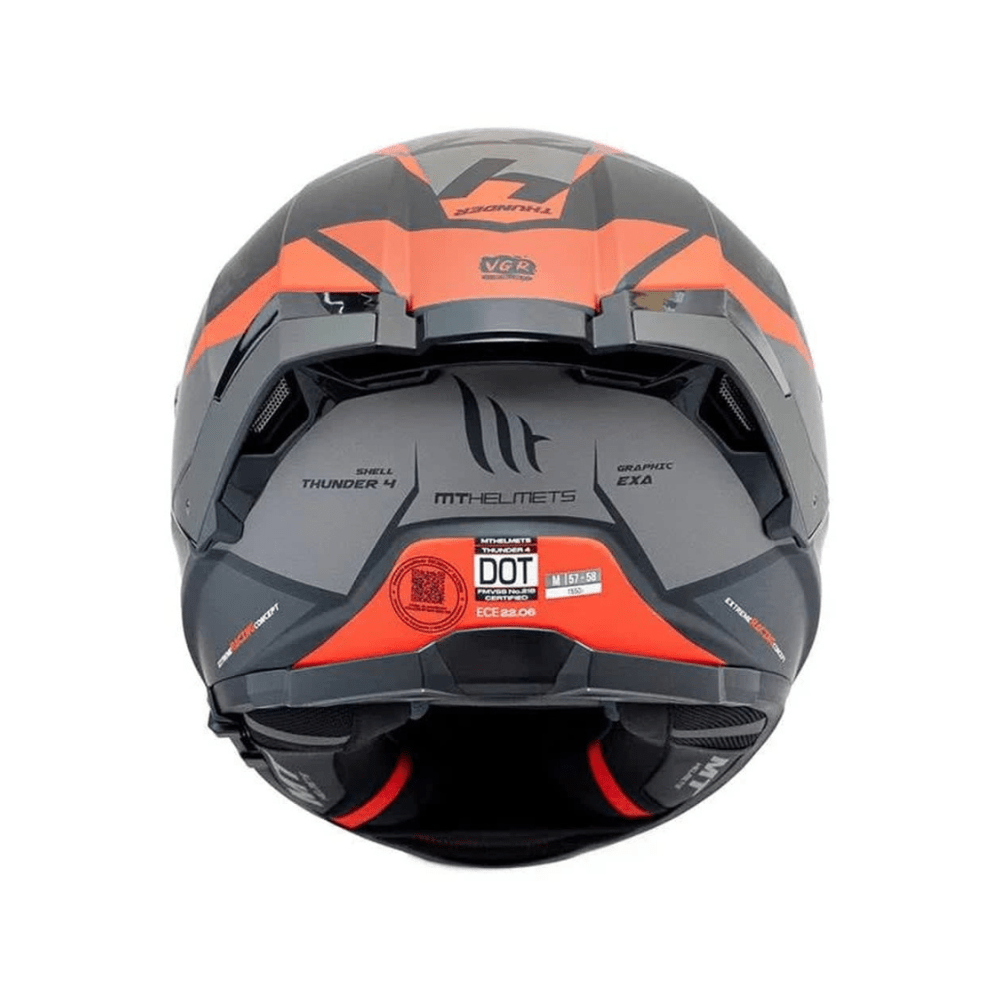 CASCO PARA MOTO MT HELMETS THUNDER 4 SV EXA A5 ROJO MATE5