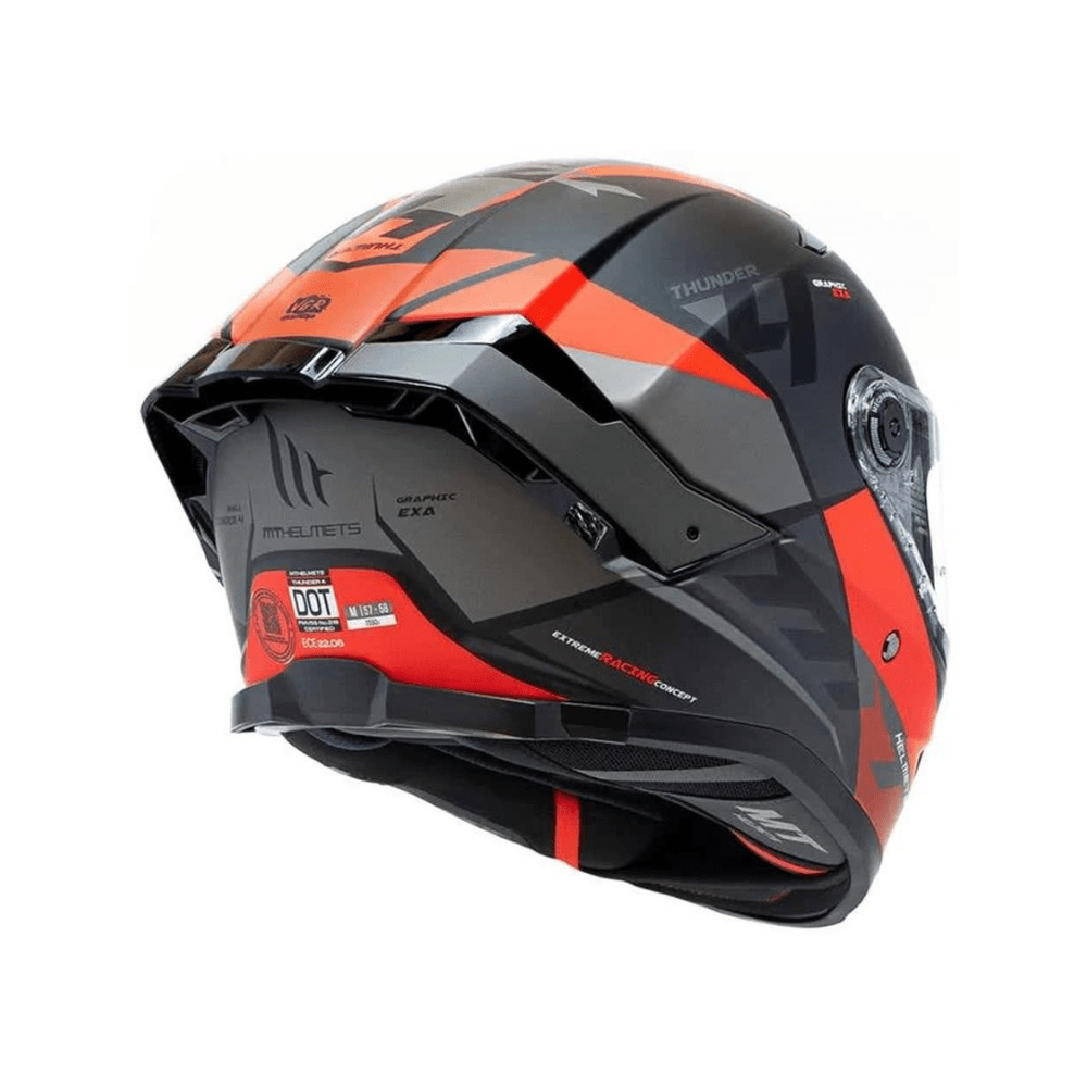 CASCO PARA MOTO MT HELMETS THUNDER 4 SV EXA A5 ROJO MATE4