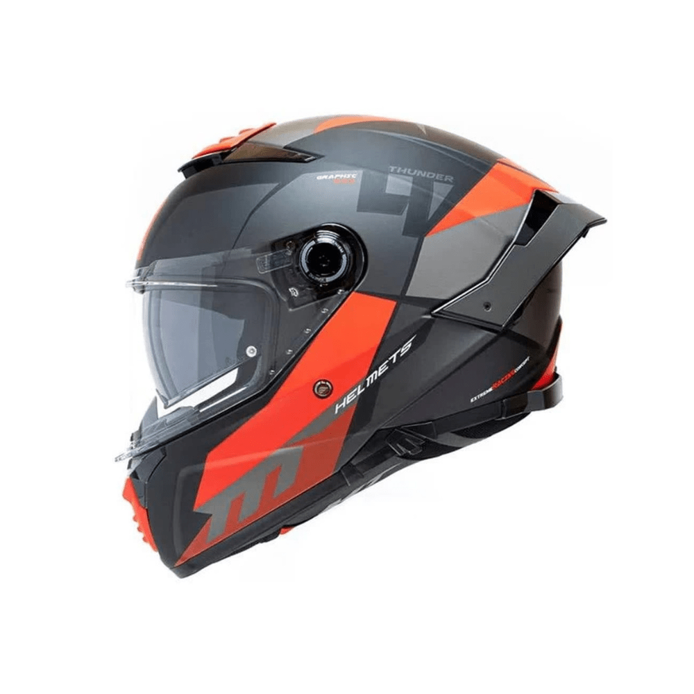 CASCO PARA MOTO MT HELMETS THUNDER 4 SV EXA A5 ROJO MATE2