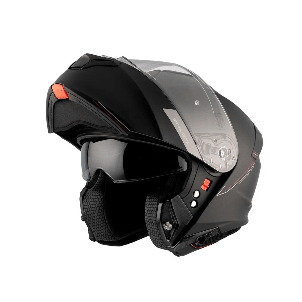 CASCO PARA MOTO MT HELMETS FU935SV GENESIS SV SOLID A1 NEGRO MATE2