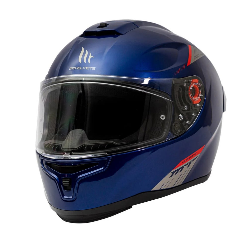 CASCO MT FF114 HUMMER SOLID A7 AZUL BRILLO | CONDUCE CON SEGURIDAD Y ESTILO  (VISOR OSCURO DE REGALO)1