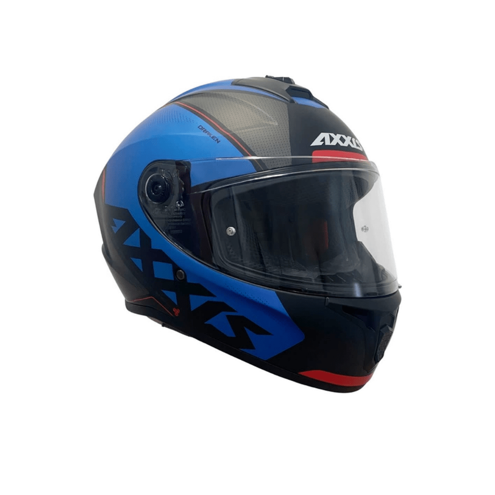 CASCO PARA MOTO AXXIS FF112D DRAKEN S GEAR E7 AZUL MATE2