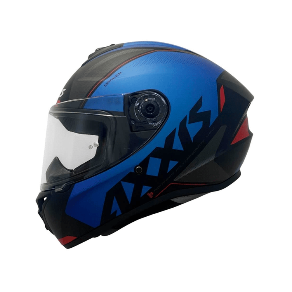 CASCO PARA MOTO AXXIS FF112D DRAKEN S GEAR E7 AZUL MATE4