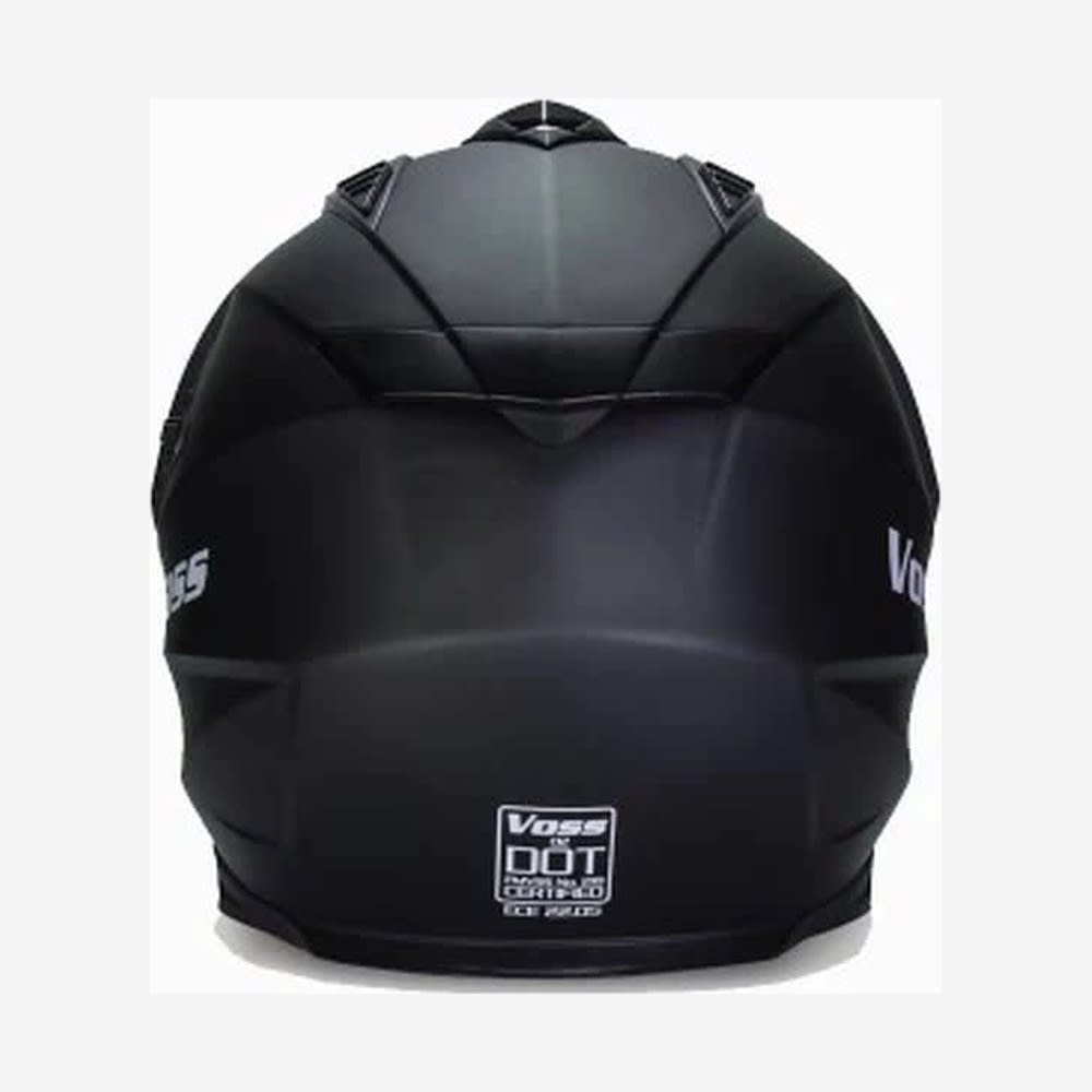 CASCO ABATIBLE VOSS 580 NEGRO | DOBLE VISOR, CERTIFICACIÓN ECE 22.05 Y DOT3