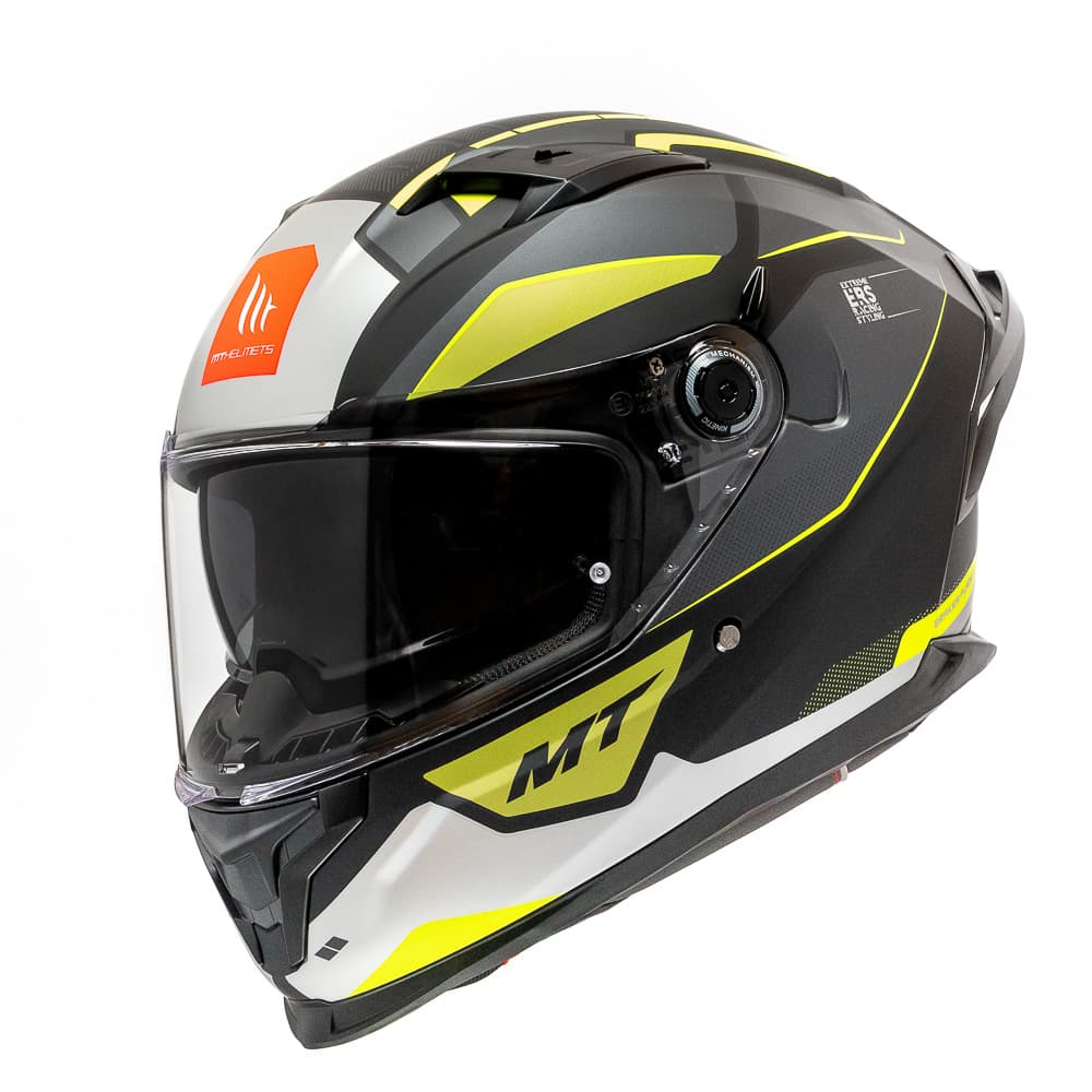 CASCO MT HELMETS BRAKER SV B3 PURSUIT AMARILLO FLÚOR | CASCO INTEGRAL CERTIFICADO ECE 22.061