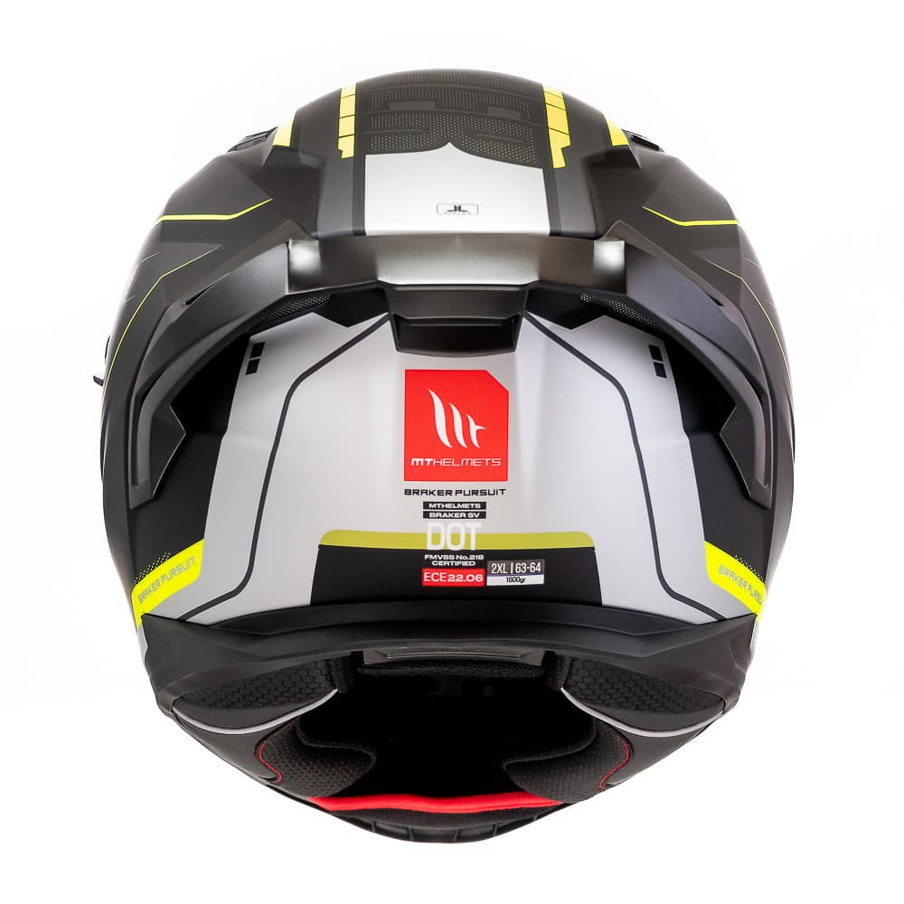 CASCO MT HELMETS BRAKER SV B3 PURSUIT AMARILLO FLÚOR | CASCO INTEGRAL CERTIFICADO ECE 22.064