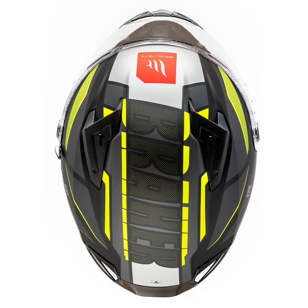 CASCO MT HELMETS BRAKER SV B3 PURSUIT AMARILLO FLÚOR | CASCO INTEGRAL CERTIFICADO ECE 22.065