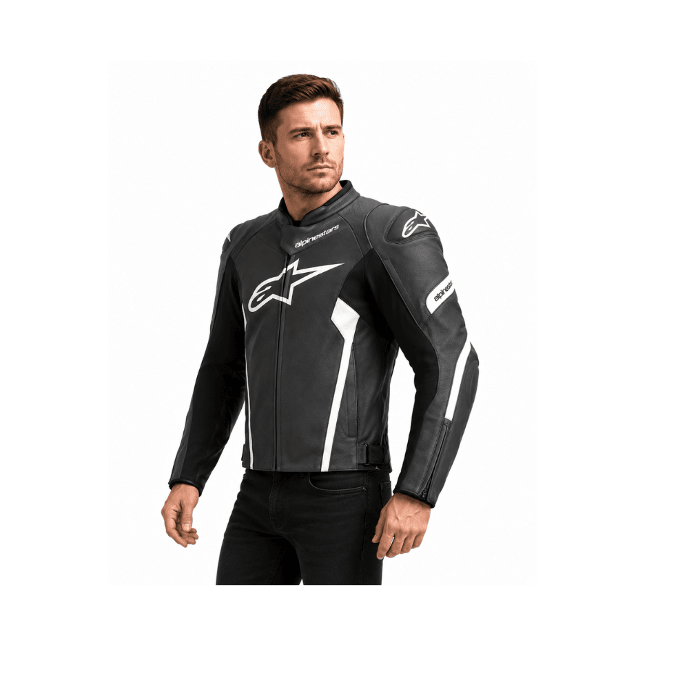 CHAQUETA ALPINESTARS FASTER V2 NEGRO BLANCO | CREADA PARA LA SEGURIDAD2