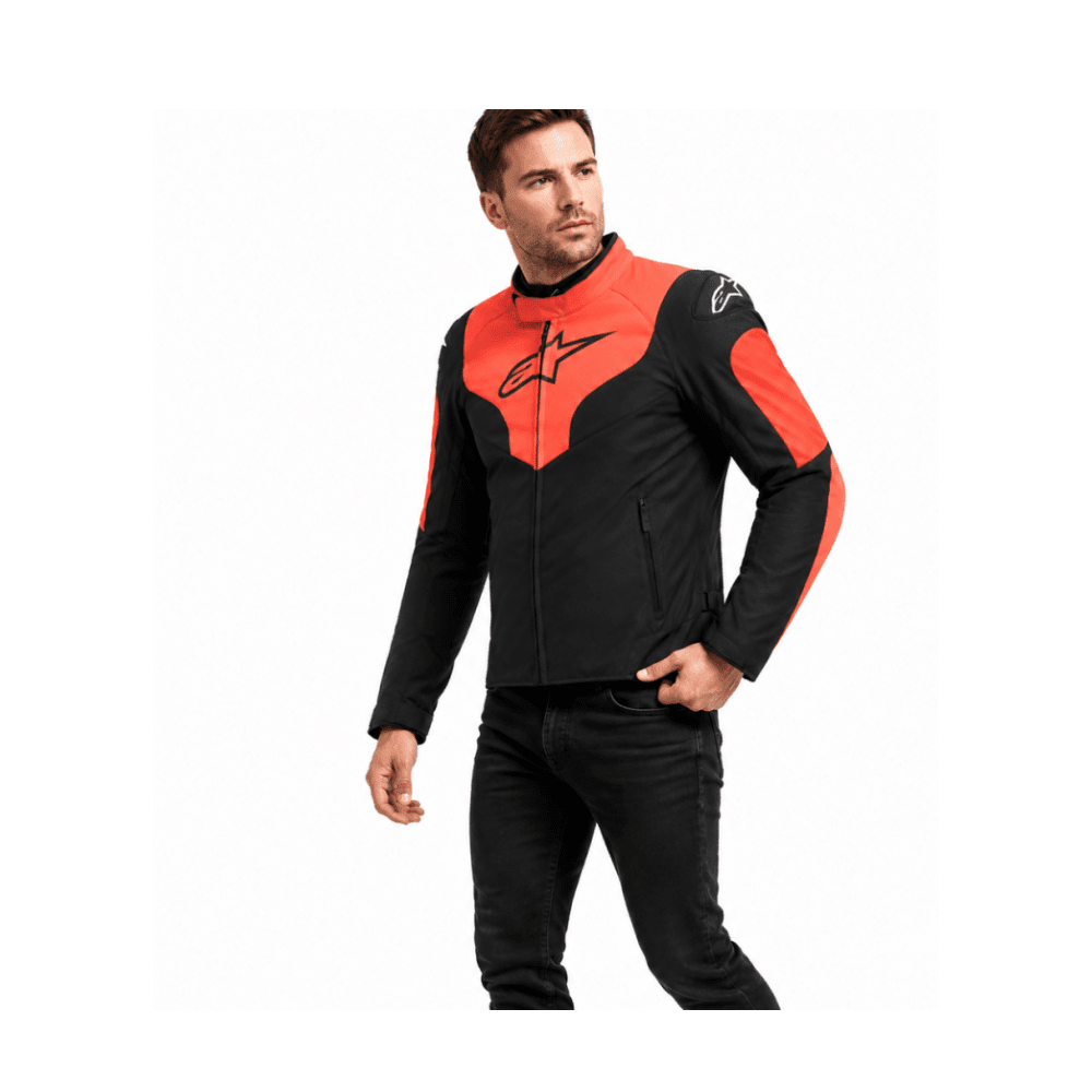 CHAQUETA PARA MOTO ALPINESTARS RX-3 CON PROTECCIONES NEGRA ROJA2