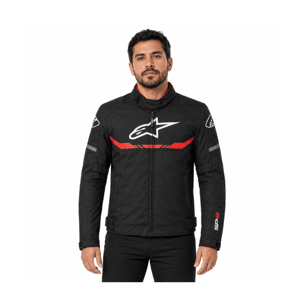 CHAQUETA ALPINESTARS T-SPS WATERPROOF NEGRA ROJA3
