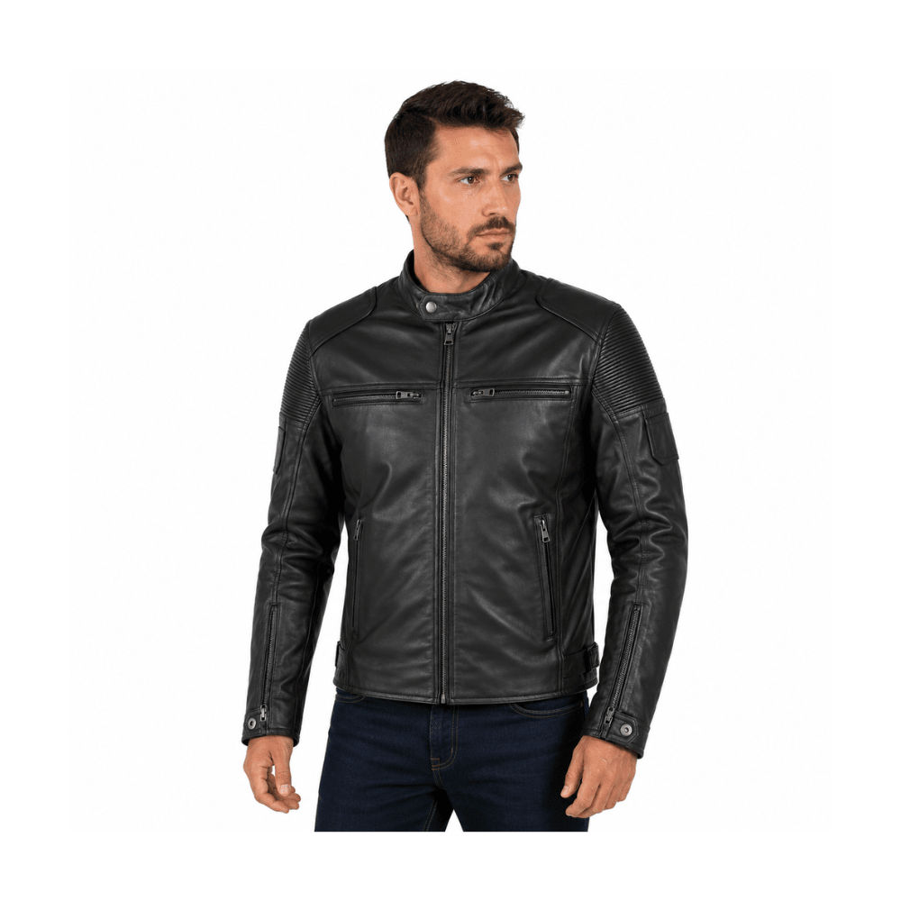 CHAQUETA APACHE HOMBRE CUERO VACUNO 1,3 MM NEGRA3