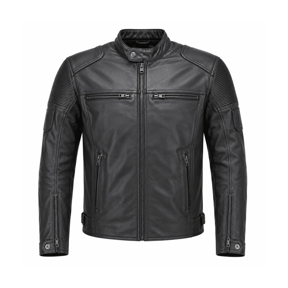 CHAQUETA APACHE HOMBRE CUERO VACUNO 1,3 MM NEGRA1