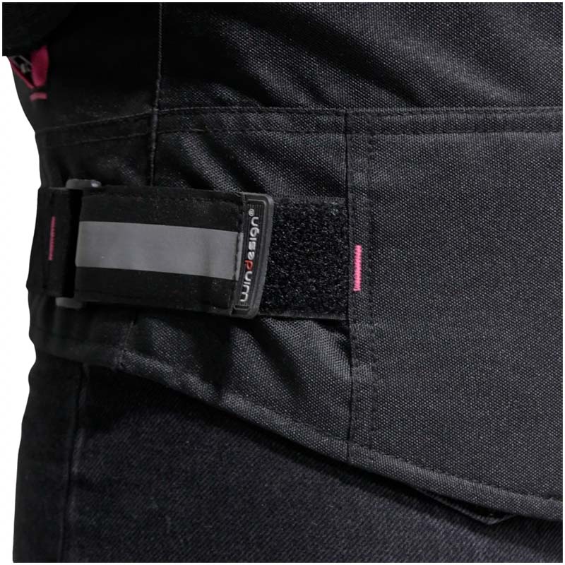 chaqueta cordura mujer negra rosa4