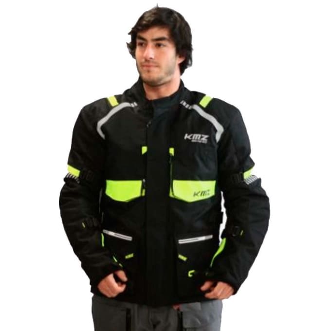 chaqueta larga kmz uyuni negro neón1