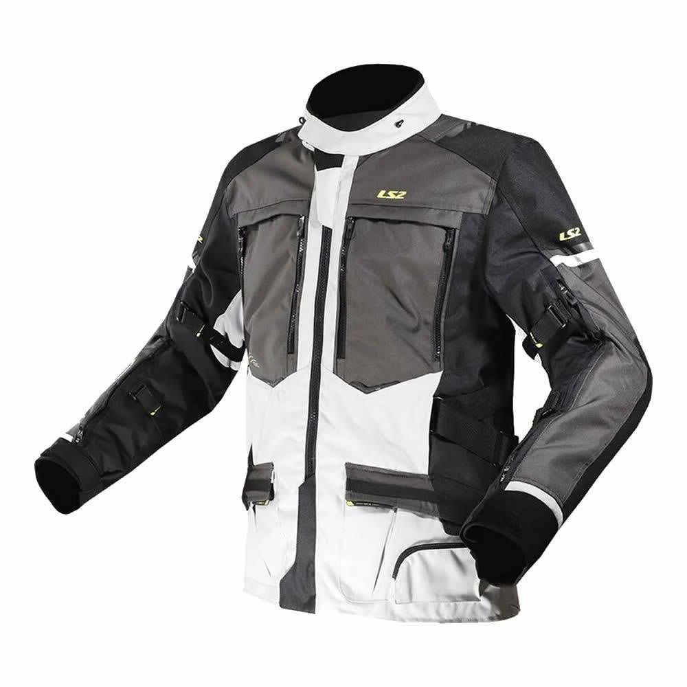 CHAQUETA LS2 NORWAY NEGRA GRIS AMARILLO1
