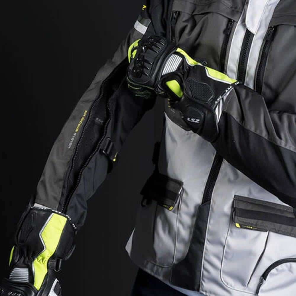 CHAQUETA LS2 NORWAY NEGRA GRIS AMARILLO4