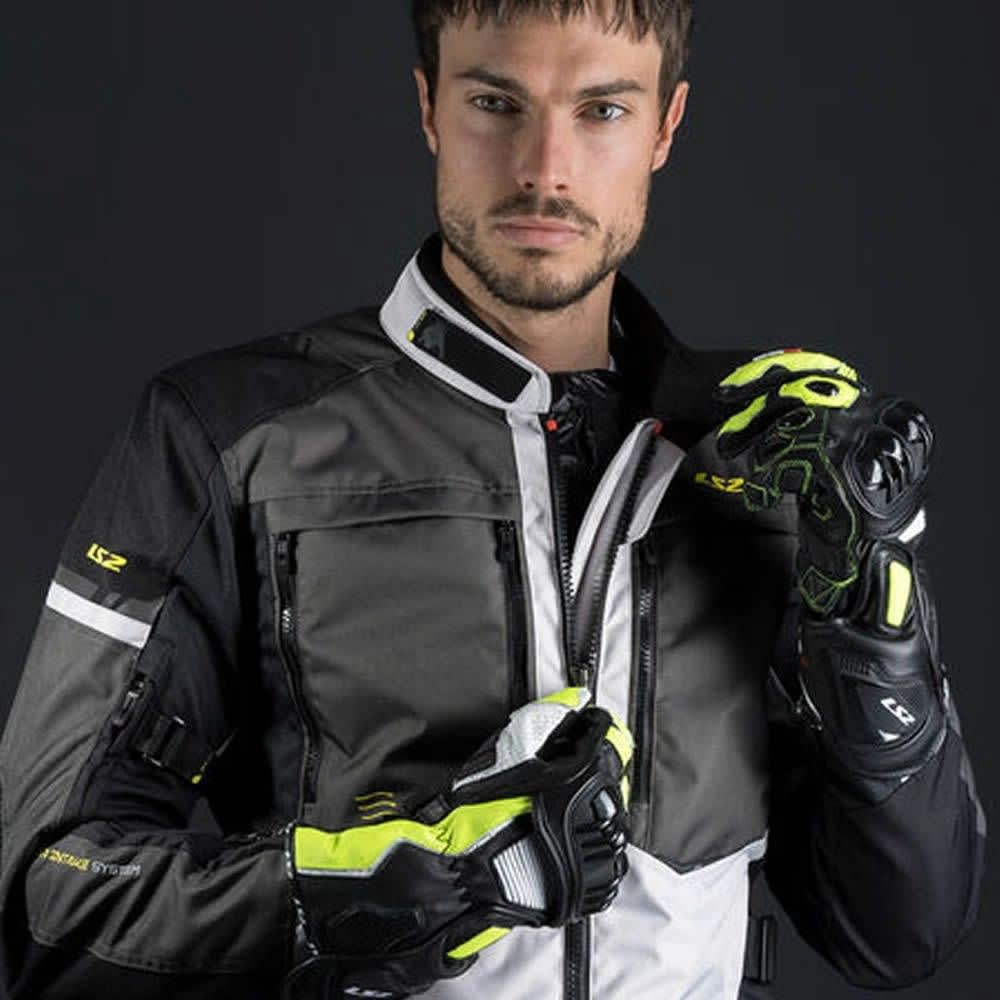 CHAQUETA LS2 NORWAY NEGRA GRIS AMARILLO5