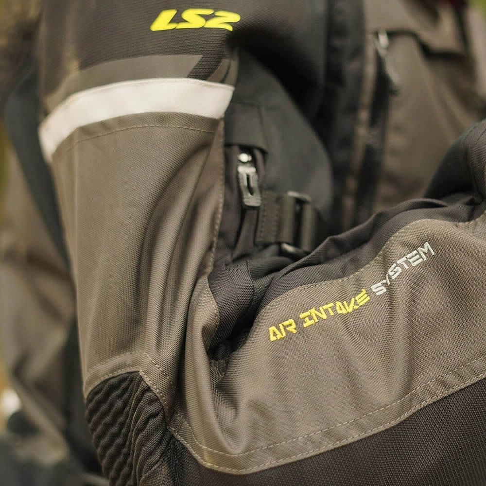 CHAQUETA LS2 NORWAY NEGRA GRIS AMARILLO6