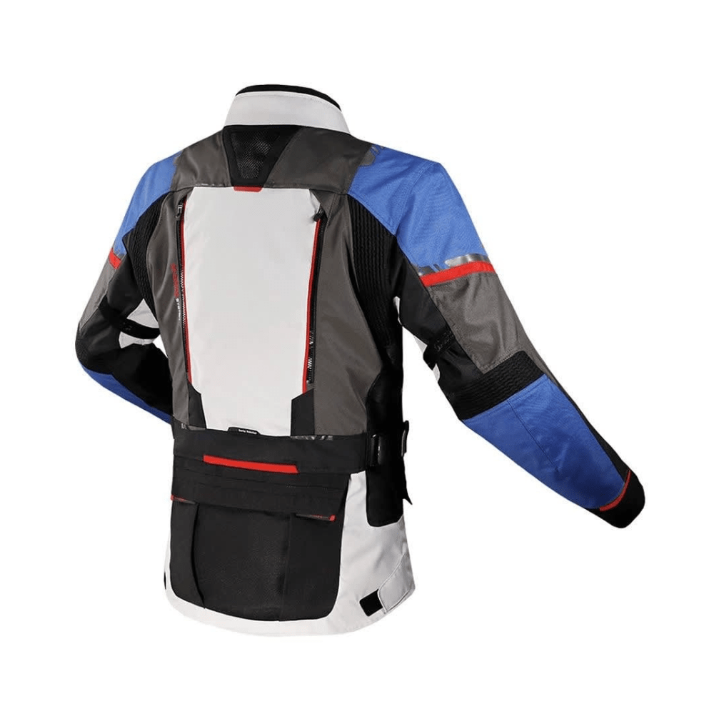 CHAQUETA LS2 NORWAY NEGRA AZUL GRIS ROJA PROTECCIONES CE3