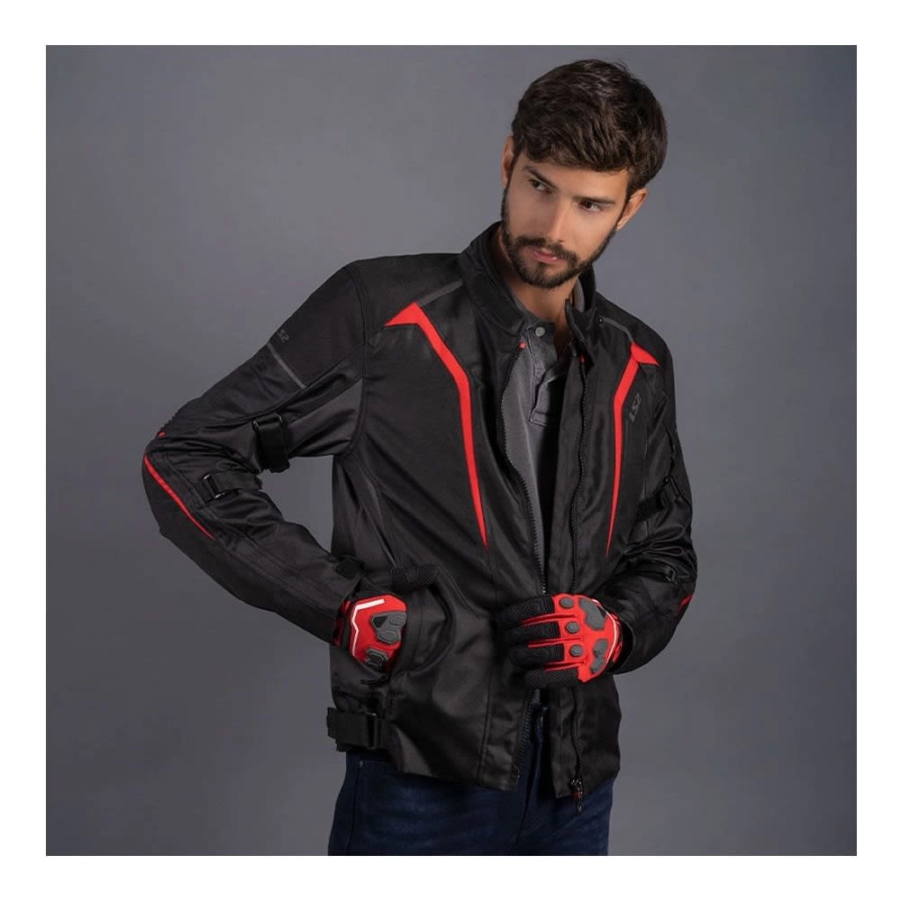 CHAQUETA LS2 SEPANG NEGRA GRIS ROJA | PROTECCIÓN Y CONFORT PARA CADA RUTA3