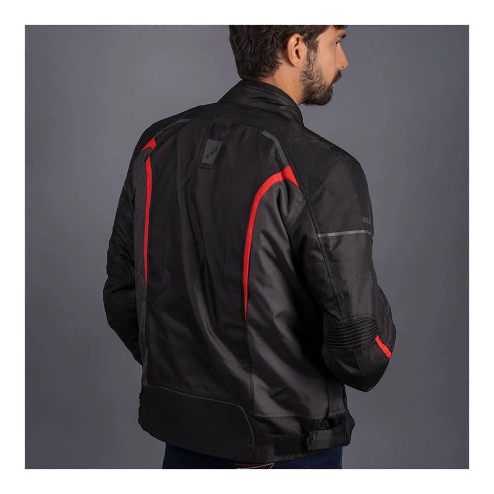 CHAQUETA LS2 SEPANG NEGRA GRIS ROJA | PROTECCIÓN Y CONFORT PARA CADA RUTA4