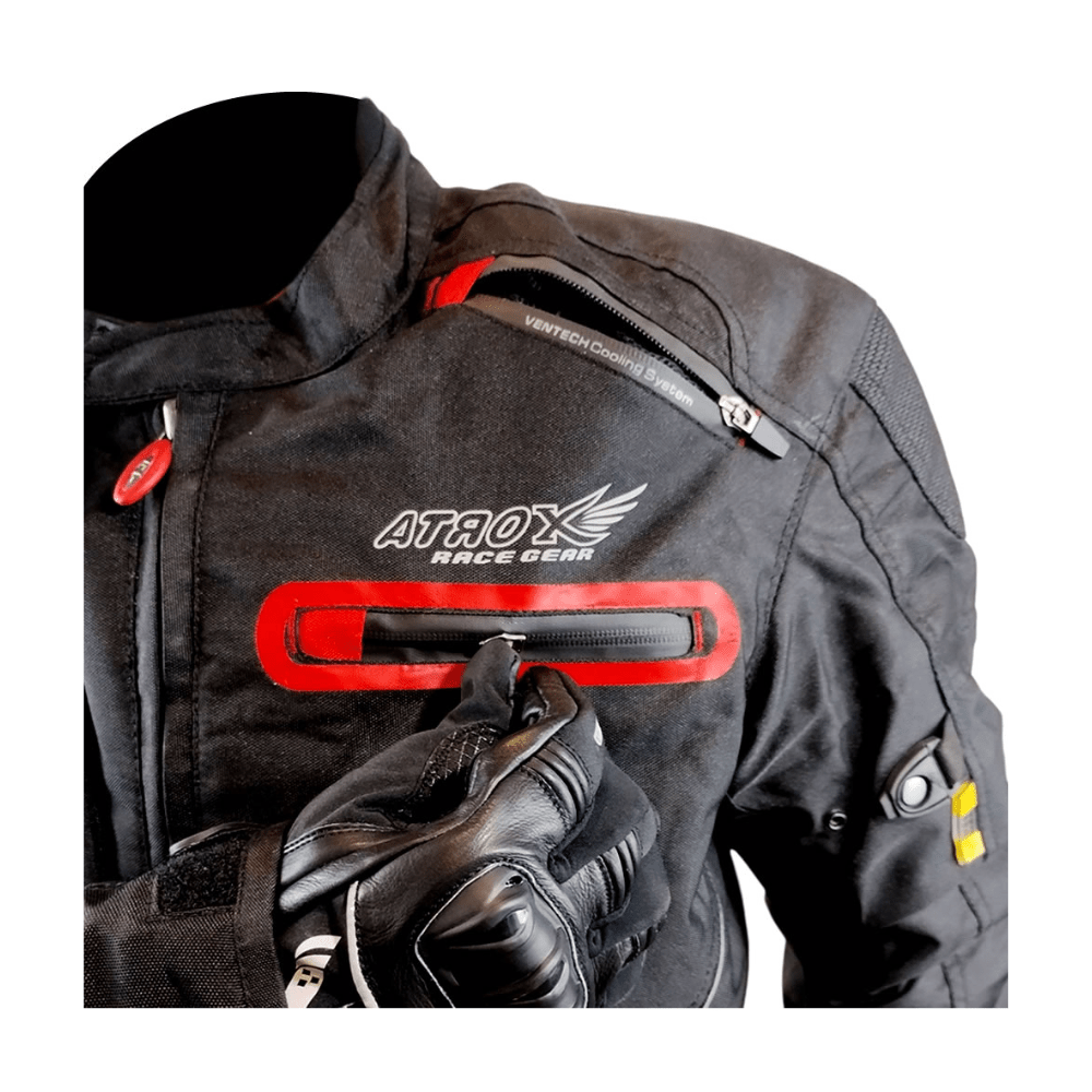 CHAQUETA ATROX ARAGON CE-2132 HOMBRE NEGRA ROJA4