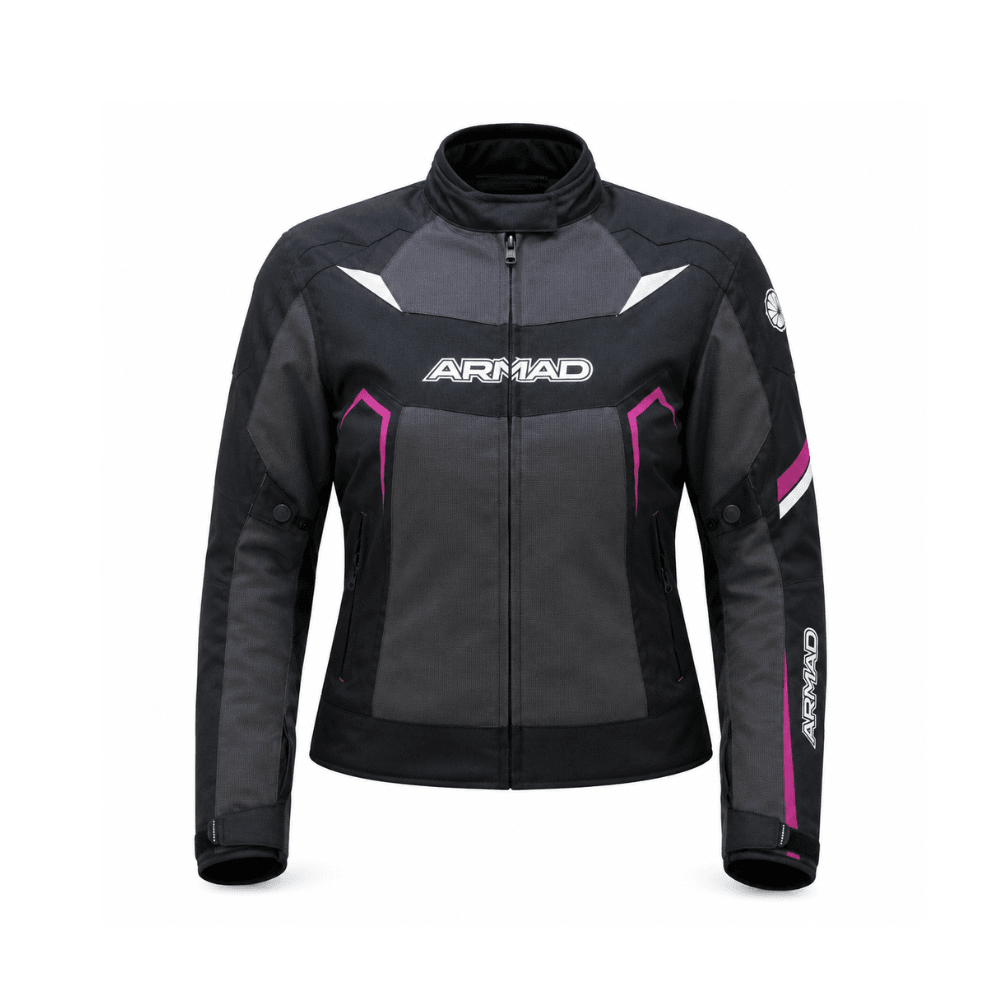 CHAQUETA PARA MOTO DE MUJER ARMAD GEAR 2042NG MAXDURA NEGRA1