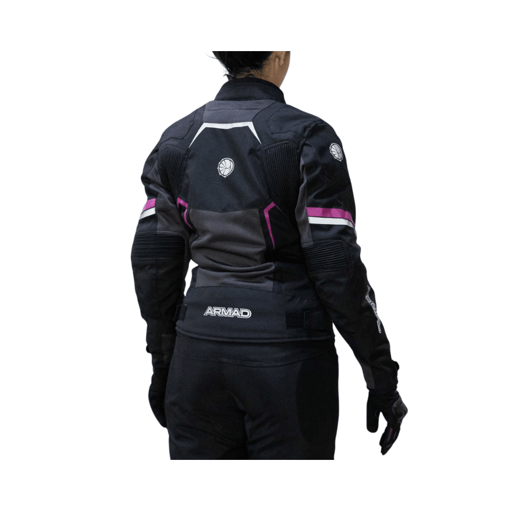 CHAQUETA PARA MOTO DE MUJER ARMAD GEAR 2042NG MAXDURA NEGRA5