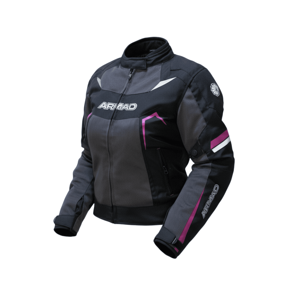 CHAQUETA PARA MOTO DE MUJER ARMAD GEAR 2042NG MAXDURA NEGRA2