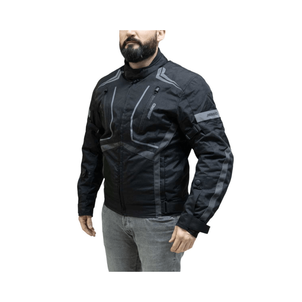 CHAQUETA PARA MOTO ARMAD GEAR START UP MAXDURA IMPERMEABLE NEGRA3