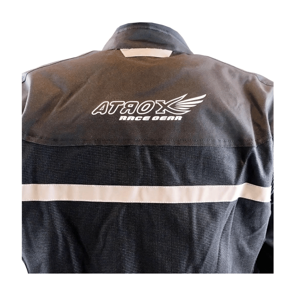 CHAQUETA PARA MOTO ATROX AIRFLOW VENTILADA CON PROTECCIONES NEGRA3