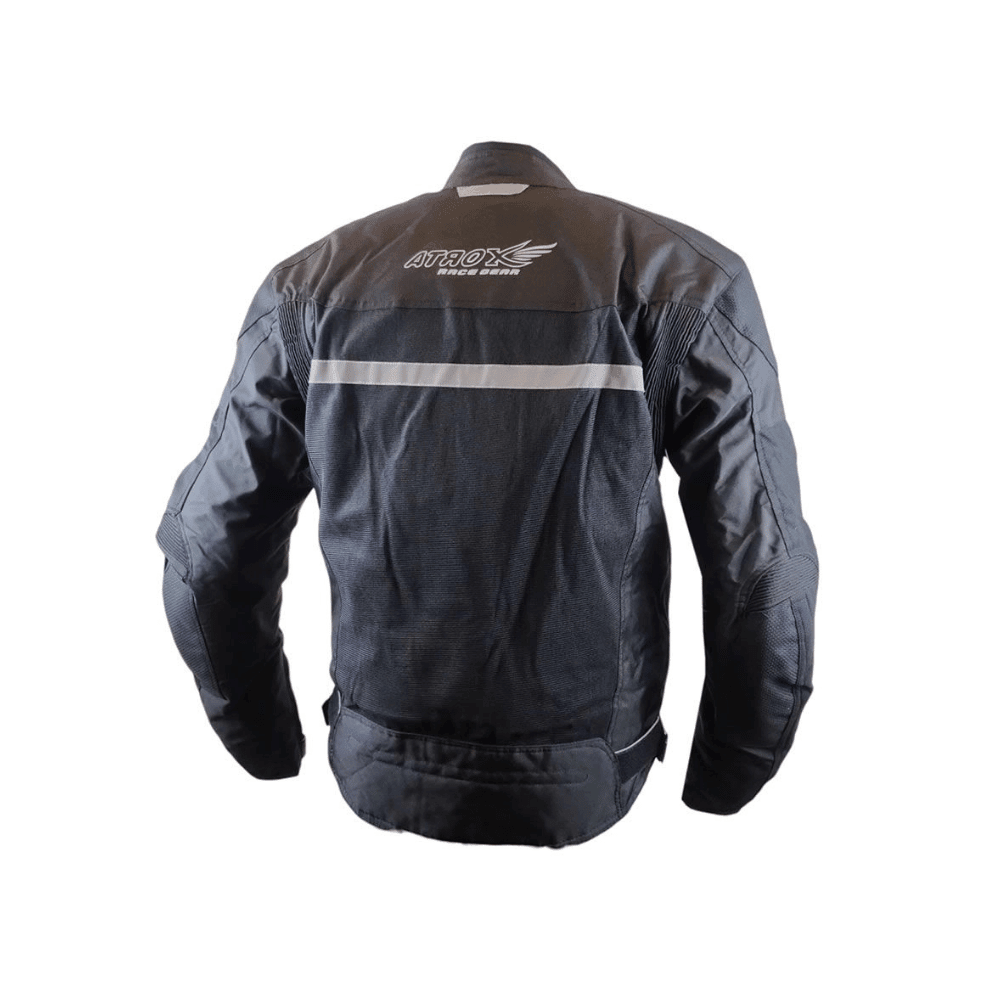 CHAQUETA PARA MOTO ATROX AIRFLOW VENTILADA CON PROTECCIONES NEGRA2