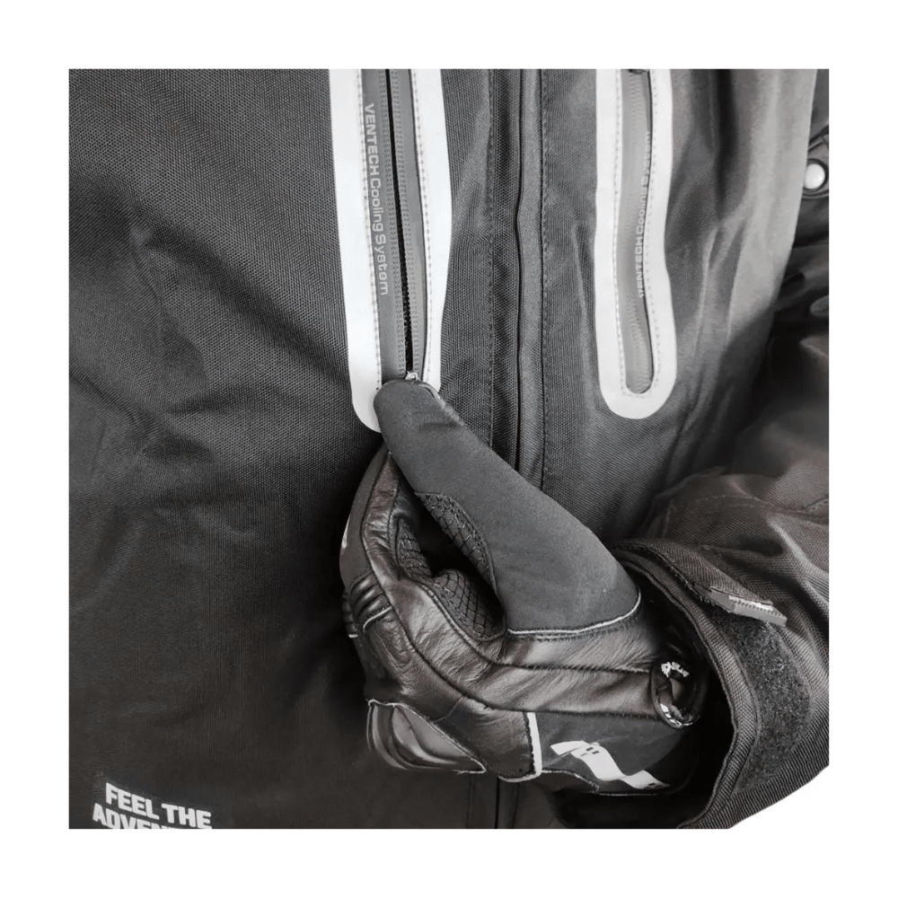 CHAQUETA PARA MOTO ATROX CARDINAL BREAK CON PROTECCIONES NEGRA5