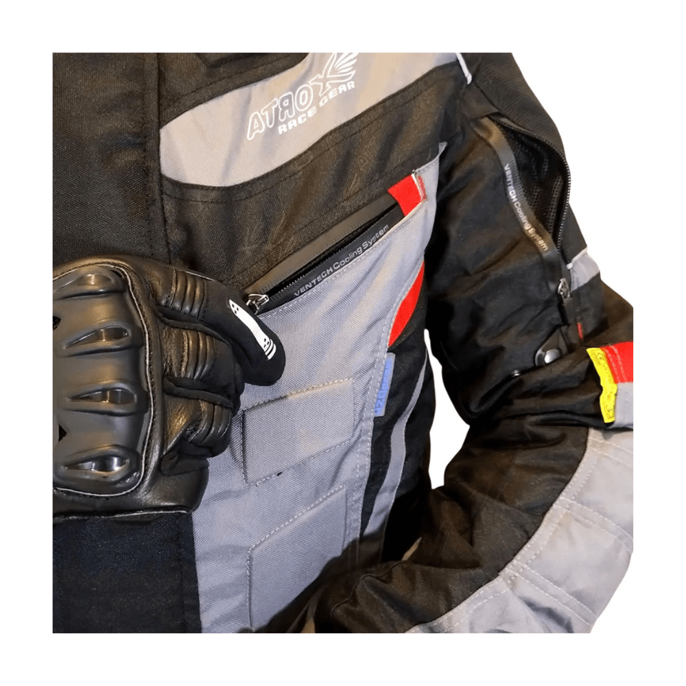 CHAQUETA ATROX TORC CE-2130 HOMBRE NEGRA ROJA5