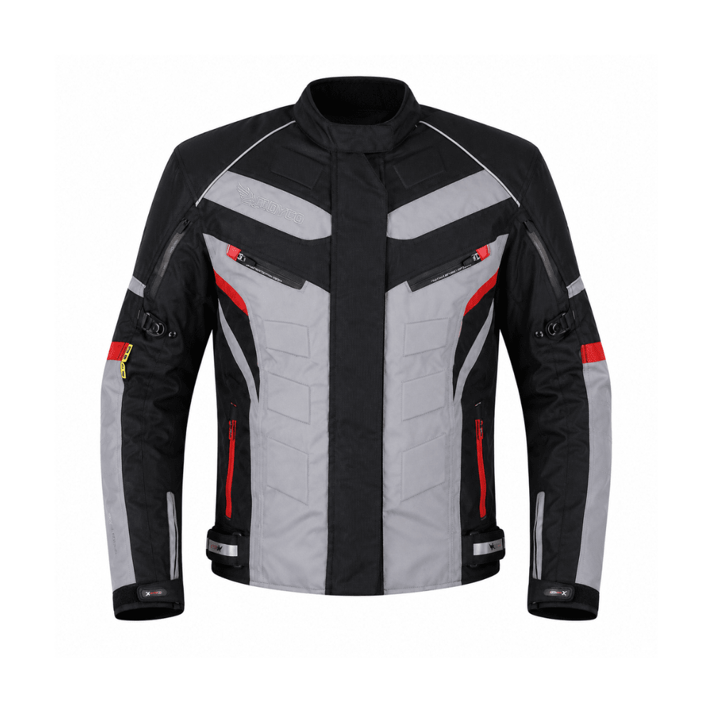 CHAQUETA ATROX TORC CE-2130 HOMBRE NEGRA ROJA1