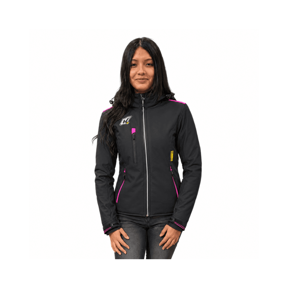CHAQUETA KMZ PINKY NEGRO ROSADO | ESTILO FEMENINO QUE MARCA LA DIFERENCIA3